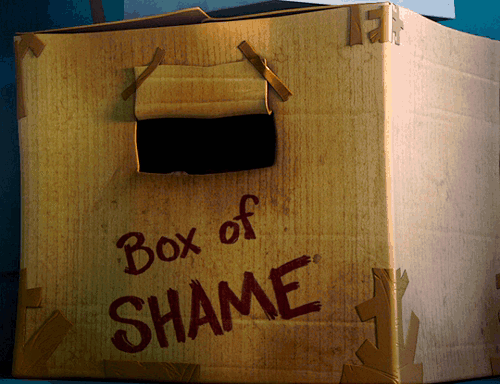 Afbeeldingsresultaat voor shame on me gif