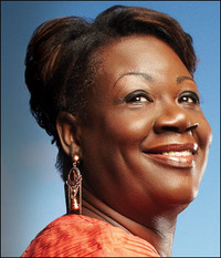 Lucille O’Neal at a charity event