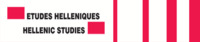 Études Helléniques / Hellenic Studies