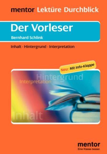 der vorleser bernhard schlink interpretation der vorleser bernhard schlink interpretation