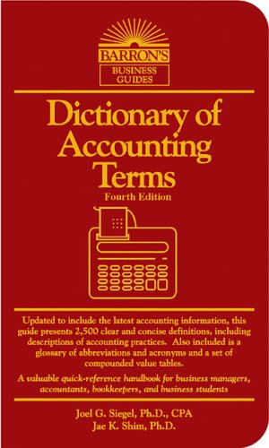 Dictionary of Accounting Terms por Joel G. Siegel PDF ePub 978-0764128981