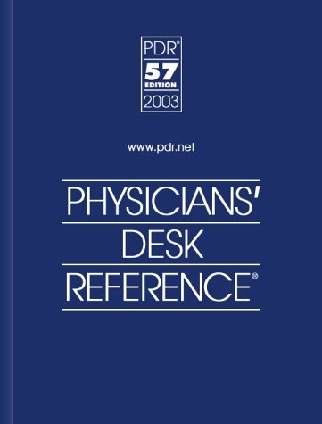 Physicians Desk Reference 2003 By Medical Economics Company 1319963