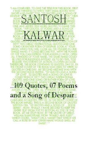 PDF descargar libros electrónicos gratis …109 Quotes, 07 Poems and a Song of Despair…