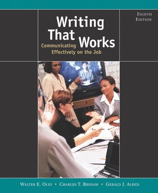 writing that works communicating effectively on the job by walter e writing that works communicating effectively on the job