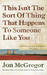 This Isn't the Sort of Thing That Happens to Someone Like You by Jon McGregor
