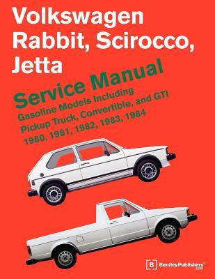 volkswagen rabbit scirocco jetta service manual gasoline models
