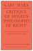 Critique of Hegel's Philosophy of Right