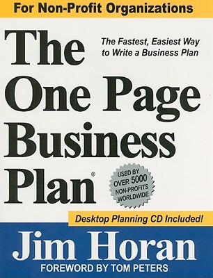 1 page business plan