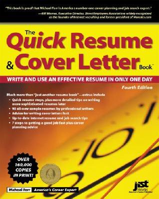 Marcie S Review Of The Quick Resume Cover Letter Book Write And