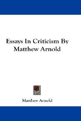 essay in criticism by arnold summary