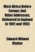 West Africa Before Europe; And Other Addresses, Delivered in England in 1901 and 1903 by Edward Wilmot Blyden