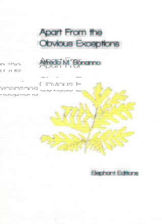 Apart from the Obvious Exceptions - por Alfredo M. Bonanno PDF uTorrent
