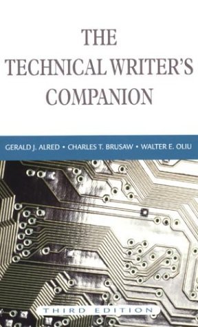 The Technical Writer's Companion DJVU PDF FB2 por Gerald J. Alred