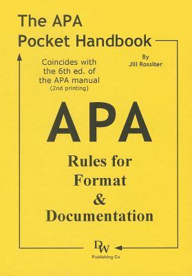 the apa pocket handbook rules for format documentation conforms