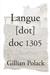 Langue dot doc 1305 by Gillian Polack