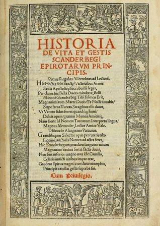 Marin Barleti Historia E Skenderbeut