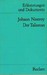 Johann Nestroy: Der Talisman. Erläuterungen und Dokumente