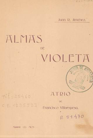 Almas de violeta by Juan Ramón Jiménez