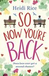 So Now You're Back cover