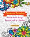 Garden of Paradise intricate flower designs coloring book for relaxation