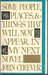 Some People, Places, And Things That Will Not Appear In My Next Novel