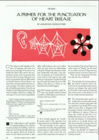 A Primer for the Punctuation of Heart Disease