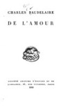 De l'amour