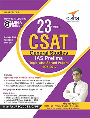 23 Years CSAT General Studies IAS Prelims Topic-wise Solved Papers MOBI PDF por Disha Experts