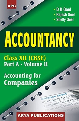 Dk Goel Accounts Book Class 11
