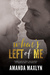 What's Left of Me (What's Left of Me, #1) by Amanda Maxlyn