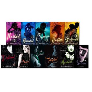 House of Night Series Collection 11 Books Set (Revealed, Destined, Awakened, Burned, Tempted, Marked, Chosen, Untamed, Betrayed, Hunted)