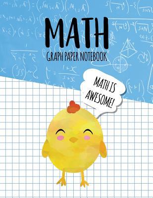 math graph paper notebook blank graph note book pages chick blue