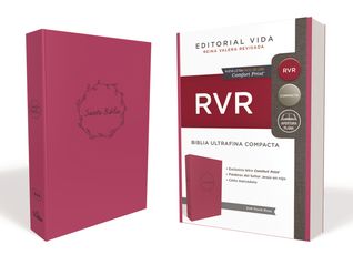RVR Santa Biblia Ultrafina Compacta, Soft-touch, Rosa
