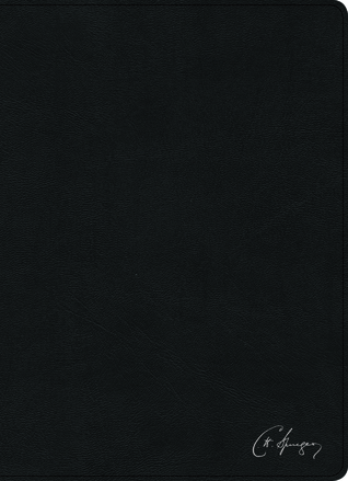 RVR 1960 Biblia de estudio Spurgeon, negro piel genuina