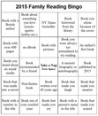 Family Reading Bingo