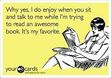 Do(n't) Talk to me, I'm Reading
