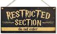 Restricted Section