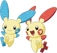 Plusle + Minun Pictures, Images and Photos