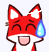 EM Red Fox hearts in ears