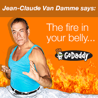 Go Daddy $7.49 .com sale 200x200