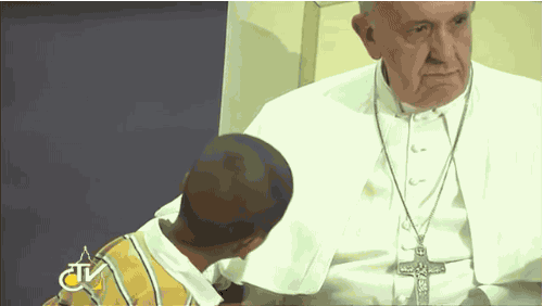 Boy Wanders Onto Stage To Hang Out With Pope Francis