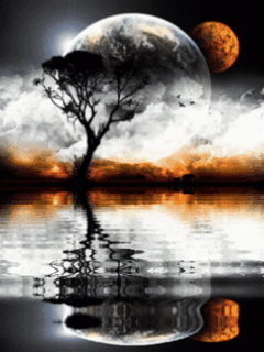 мистическая анимация с умирающей планетой