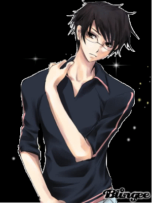 Anime boy glasses