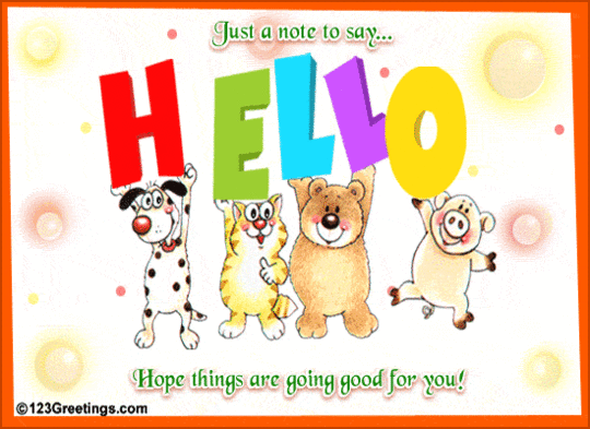 Just a Note to Say… Hello