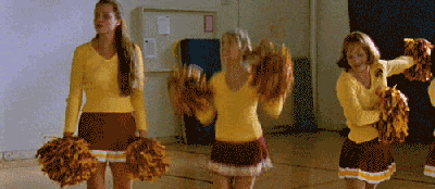 Rather than, you know, the regular cheerleaders?