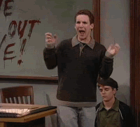 screaming gif photo: Boy Meets World Scared.gif