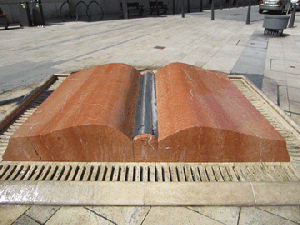 I love this book fountain in Budapest.