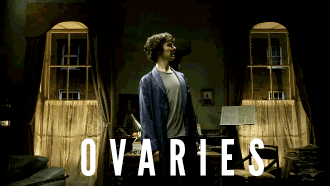 ovaries blown up