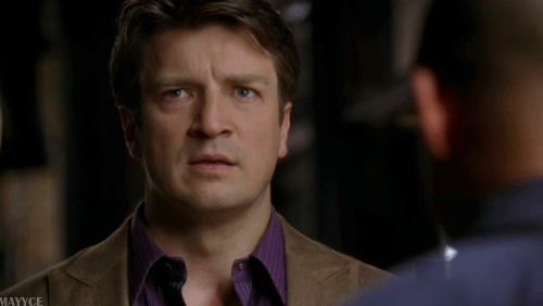 Nathan Fillion thinking gif