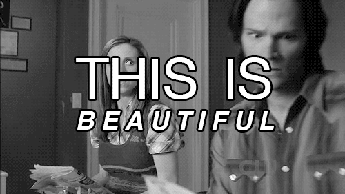 SPNG Tags: YES / THIS IS BEAUTIFUL / <br /><br /><br /><br /><br /><br /><br /><br />Looking for a particular Supernatural reaction gif? This blog organizes them so you don’t have to spend hours hunting them down.